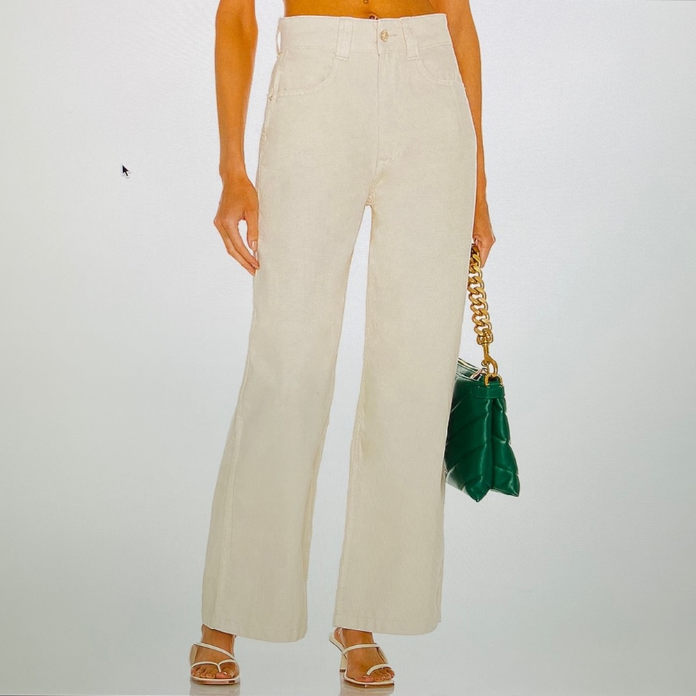 WeWoreWhat High Rise Cream Jeans